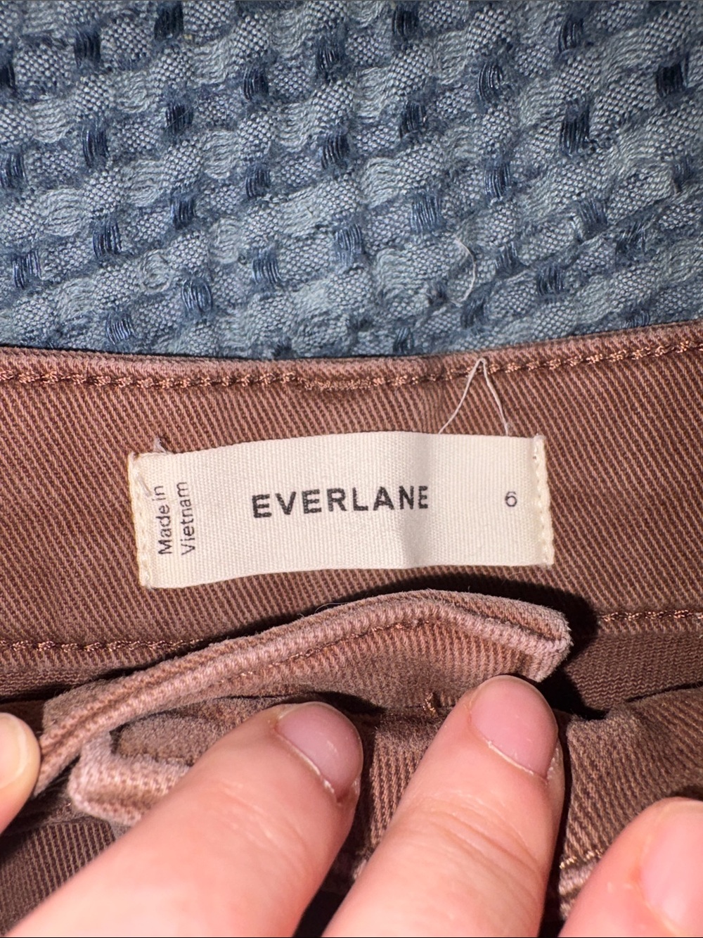 Everlane Utility Barrel Pant Brown - Picture 3 of 7